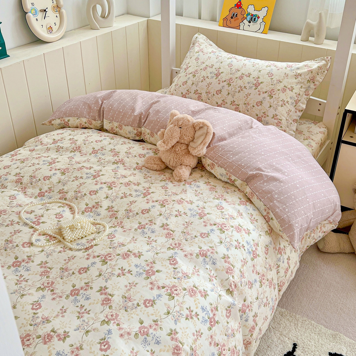 91家纺网 家纺一手货源 找家纺 春雨家居 2025新款学生季全棉三件套（预留缩水） 13.露丝