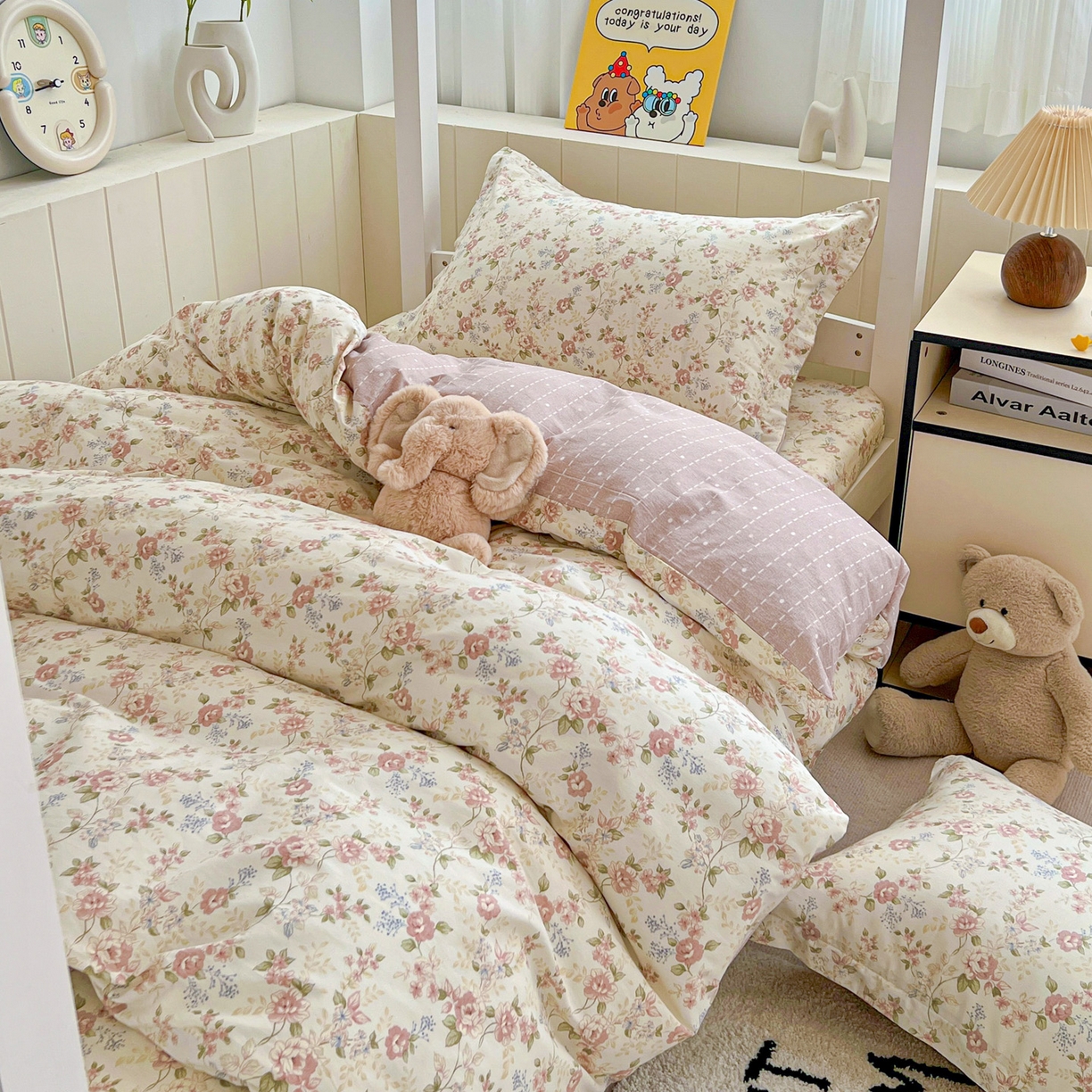 91家纺网 家纺一手货源 找家纺 春雨家居 2025新款学生季全棉三件套（预留缩水） 13.露丝