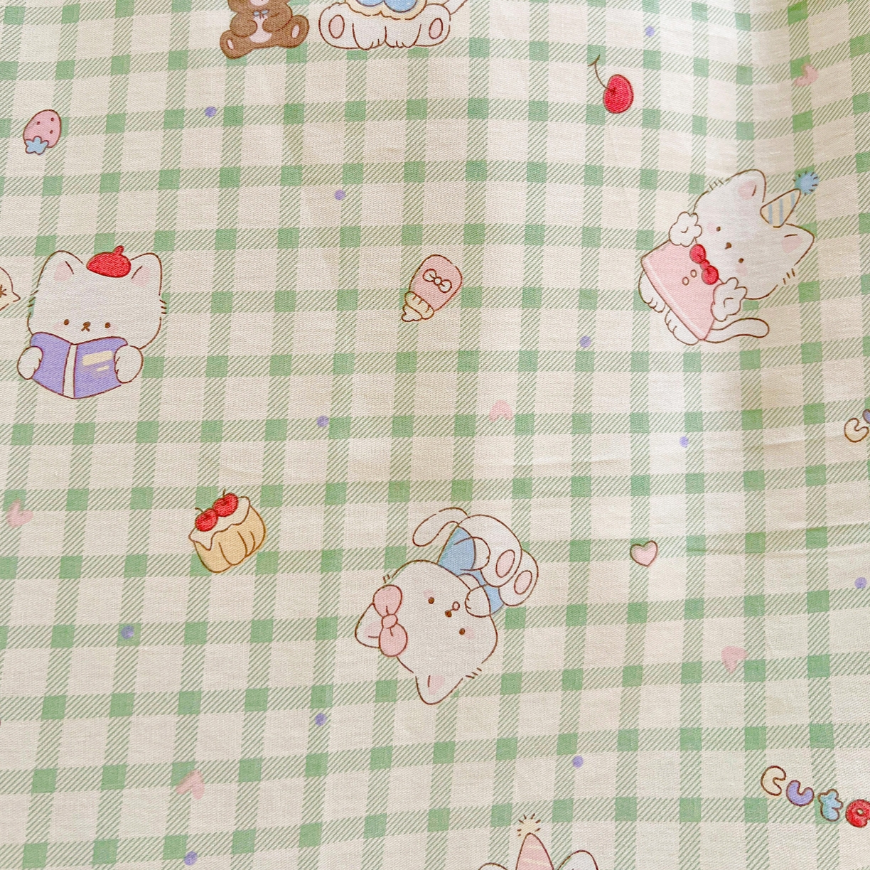 91家纺网 家纺一手货源 找家纺 春雨家居 2025新款学生季全棉三件套（预留缩水） 14.甜美梦境-绿