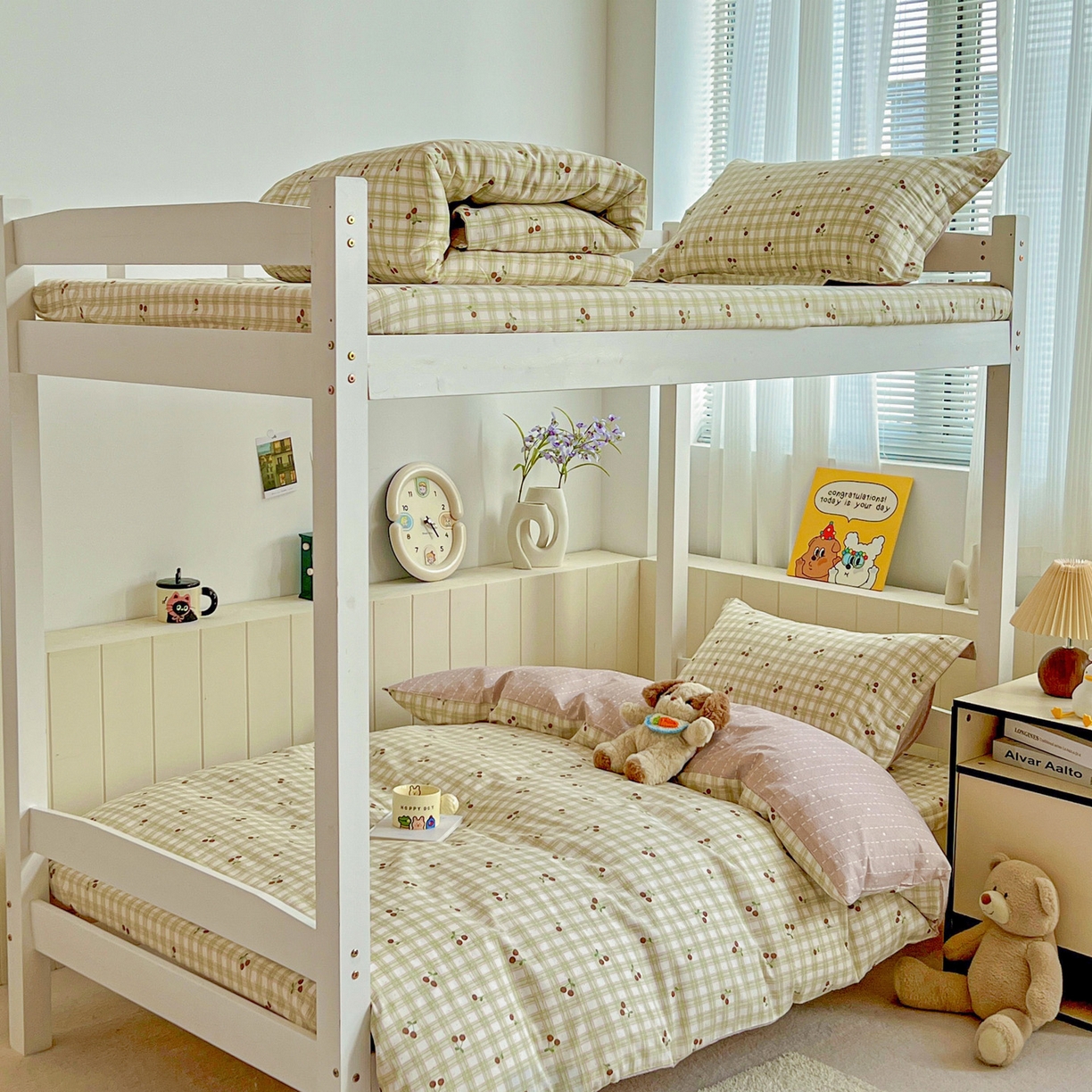 91家纺网 家纺一手货源 找家纺 春雨家居 2025新款学生季全棉三件套（预留缩水） 23.酸甜樱桃