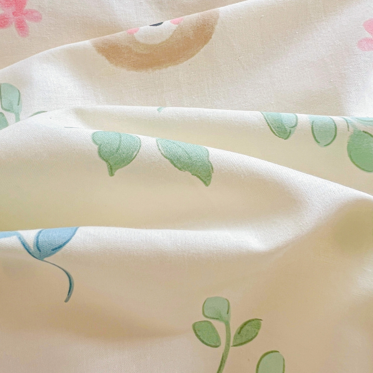 91家纺网 家纺一手货源 找家纺 春雨家居 2025新款学生季全棉三件套（预留缩水） 22.叶中萌熊