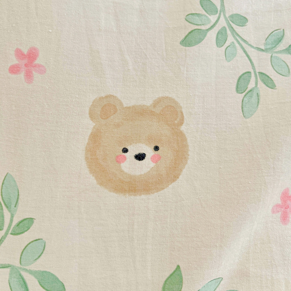 91家纺网 家纺一手货源 找家纺 春雨家居 2025新款学生季全棉三件套（预留缩水） 22.叶中萌熊