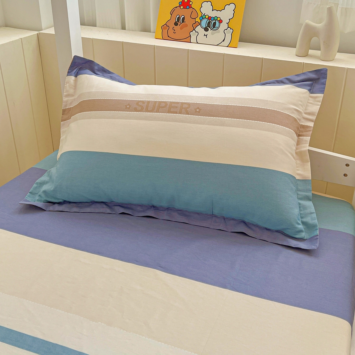 91家纺网 家纺一手货源 找家纺 春雨家居 2025新款学生季全棉三件套（预留缩水） 20.摩登主义