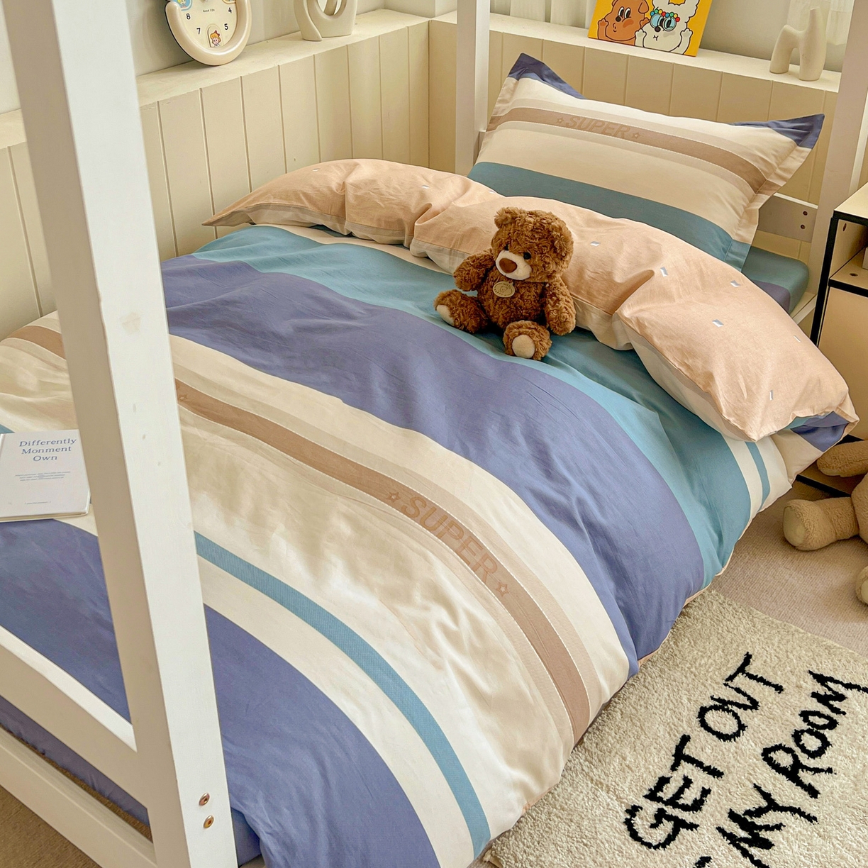 春雨家居 2025新款学生季全棉三件套（预留缩水） 20.摩登主义