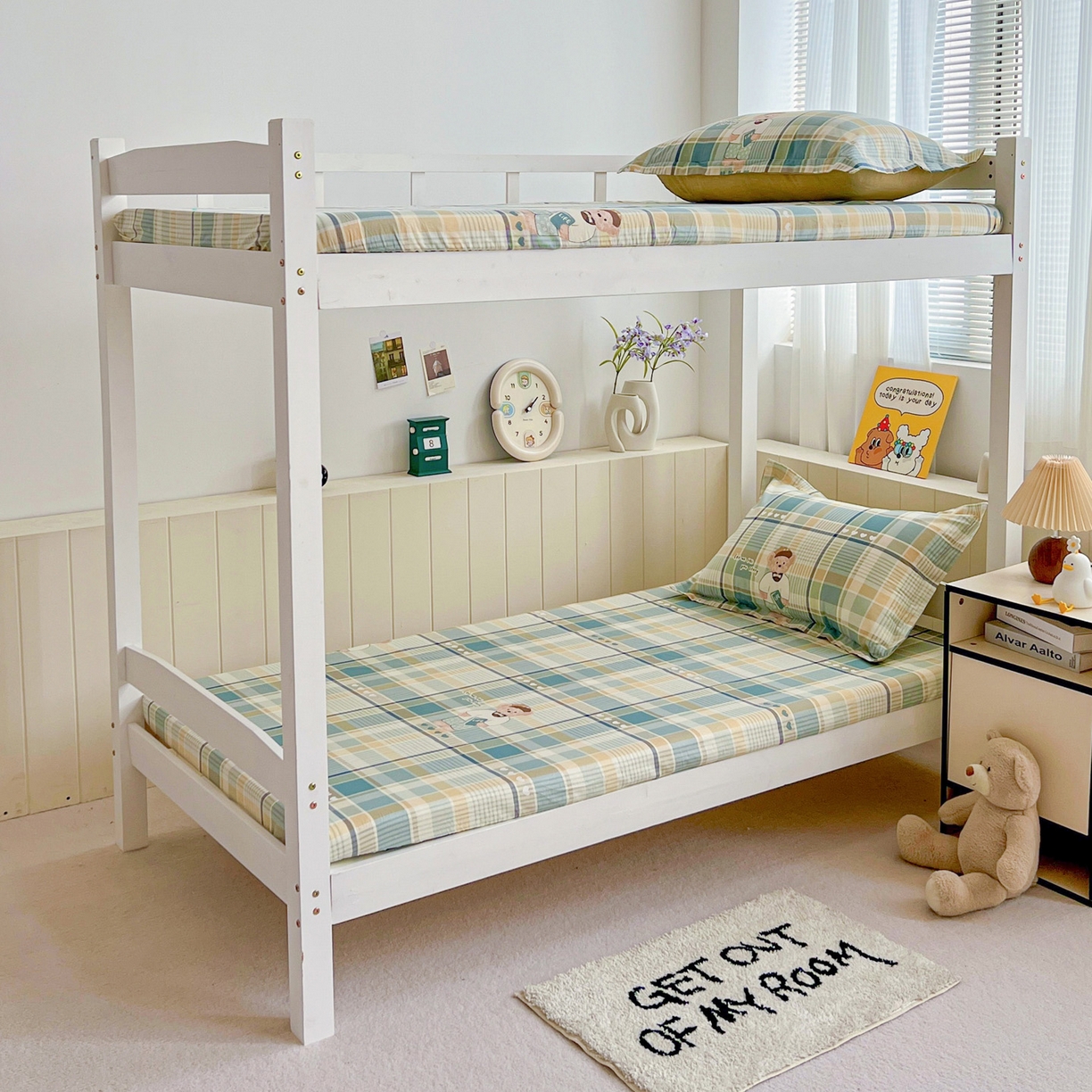 91家纺网 家纺一手货源 找家纺 春雨家居 2025新款学生季全棉三件套（预留缩水） 19.欢乐熊宝