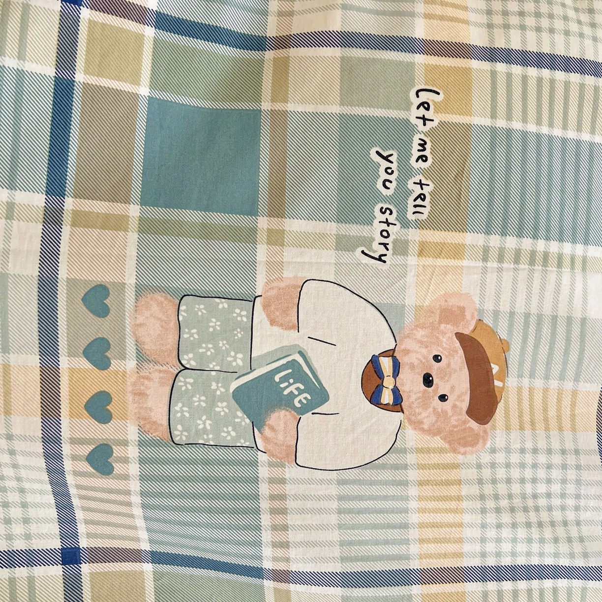 91家纺网 家纺一手货源 找家纺 春雨家居 2025新款学生季全棉三件套（预留缩水） 19.欢乐熊宝