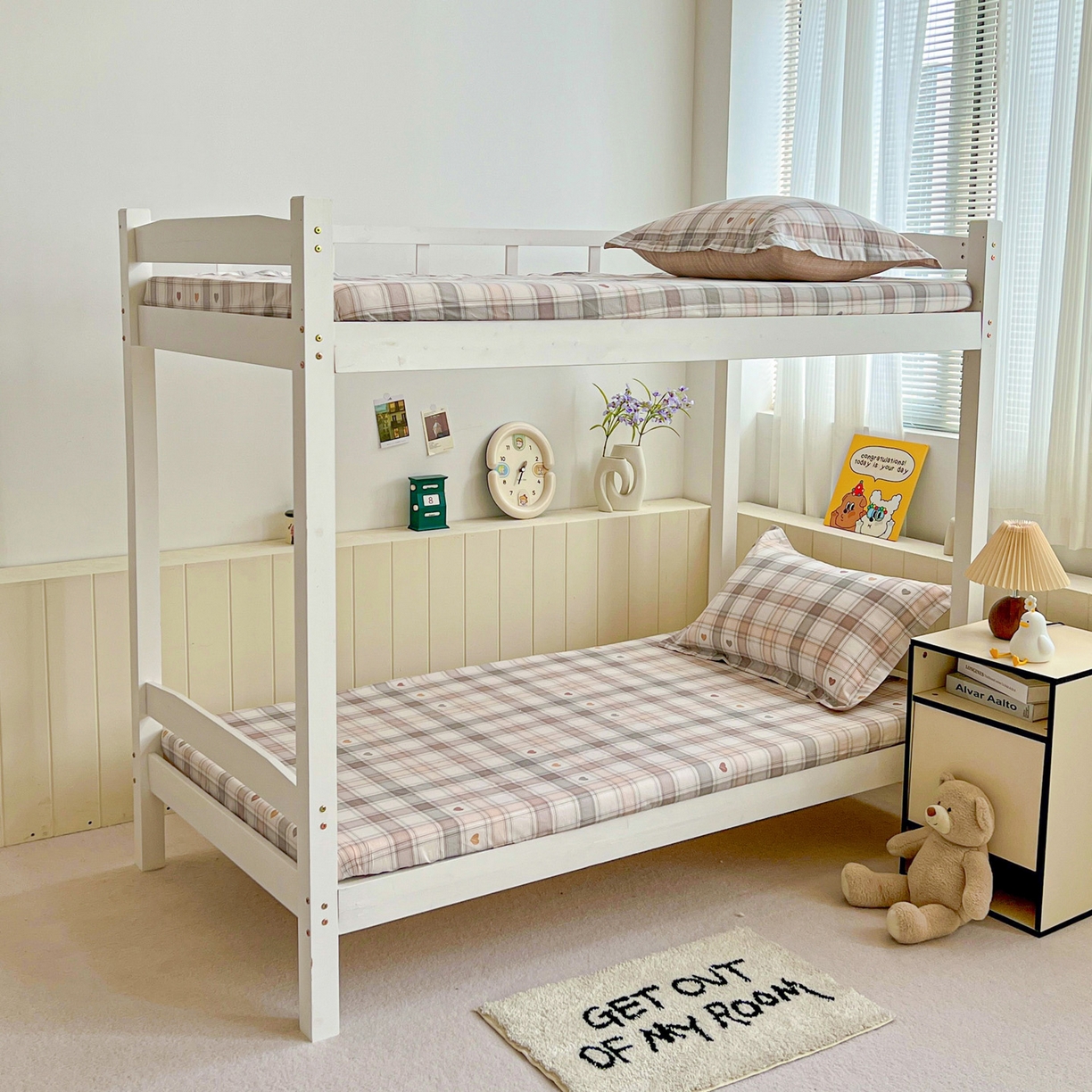 91家纺网 家纺一手货源 找家纺 春雨家居 2025新款学生季全棉三件套（预留缩水） 18.拿铁米