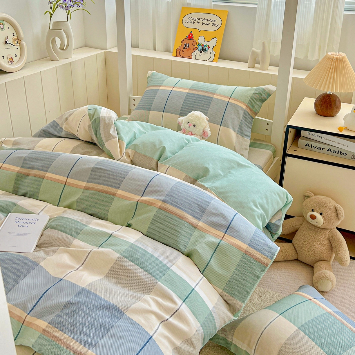 91家纺网 家纺一手货源 找家纺 春雨家居 2025新款学生季全棉三件套（预留缩水） 17.曼波