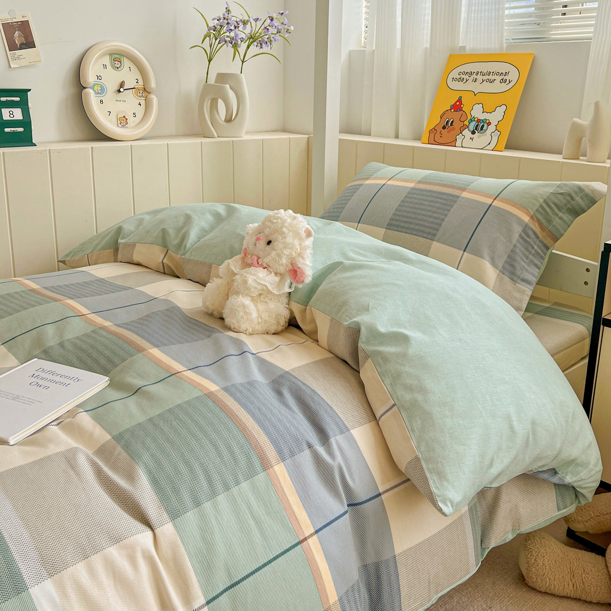 91家纺网 家纺一手货源 找家纺 春雨家居 2025新款学生季全棉三件套（预留缩水） 17.曼波