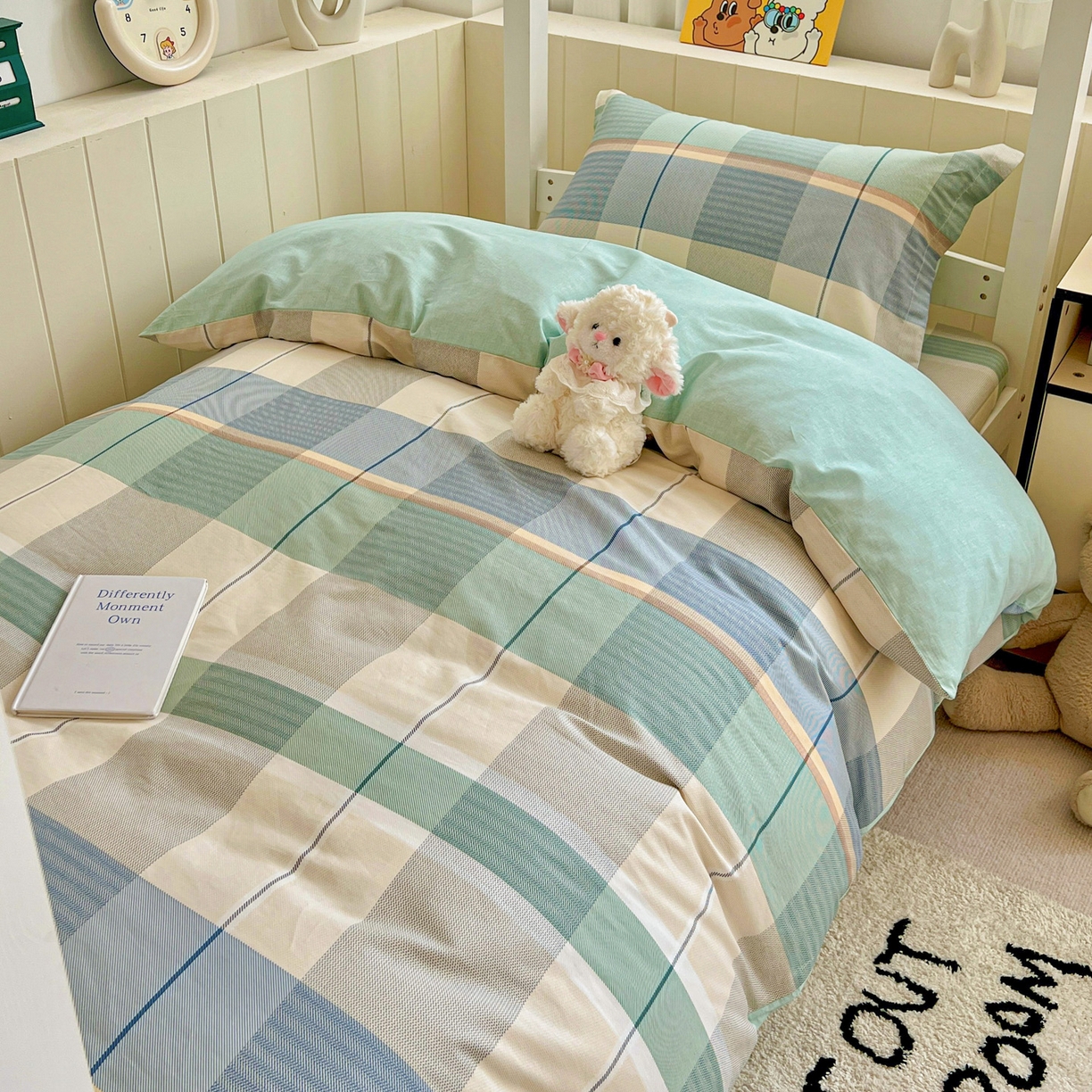 91家纺网 家纺一手货源 找家纺 春雨家居 2025新款学生季全棉三件套（预留缩水） 17.曼波