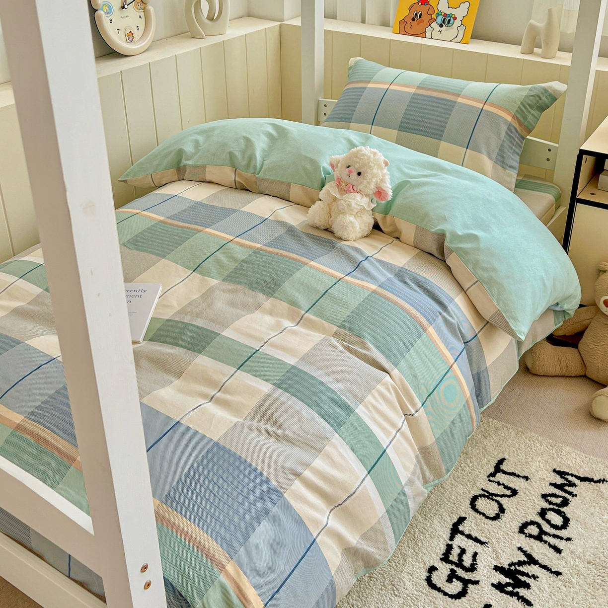 春雨家居 2025新款学生季全棉三件套（预留缩水） 17.曼波