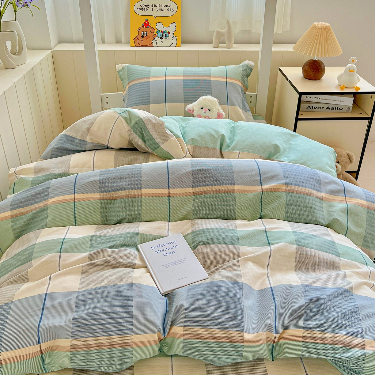 91家纺网 家纺一手货源 找家纺 春雨家居 2025新款学生季全棉三件套（预留缩水） 17.曼波