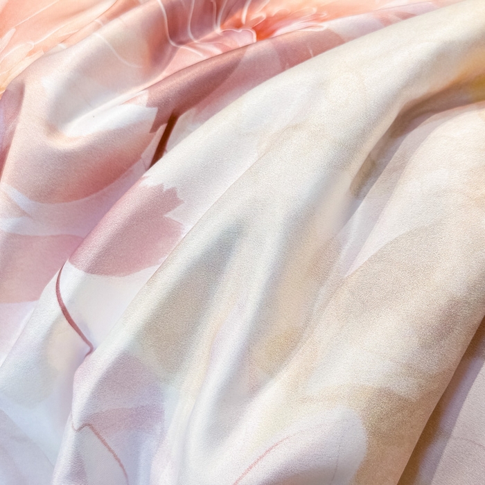 91家纺网 家纺一手货源 找家纺 凤杰家纺 2025新款玉锦缎夏被四件套 小乔春秋粉