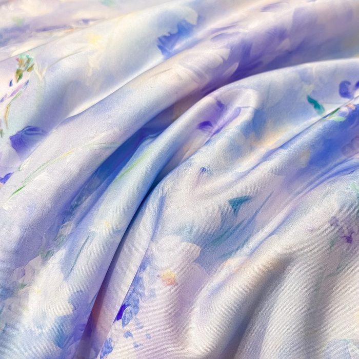 91家纺网 家纺一手货源 找家纺 凤杰家纺 2025新款玉锦缎夏被四件套 芳香蓝