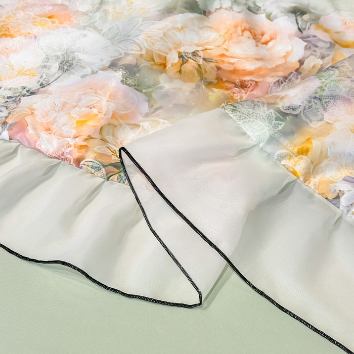 91家纺网 家纺一手货源 找家纺 凤杰家纺 2025新款玉锦缎夏被四件套 花旦绿