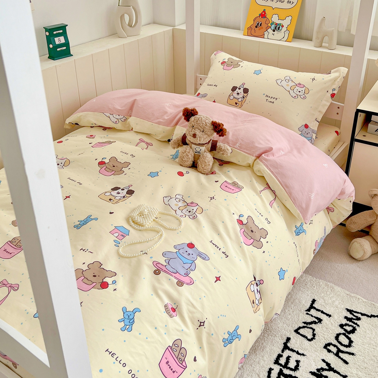 91家纺网 家纺一手货源 找家纺 （总）春雨家居 2025新款学生季全棉三件套（预留缩水）