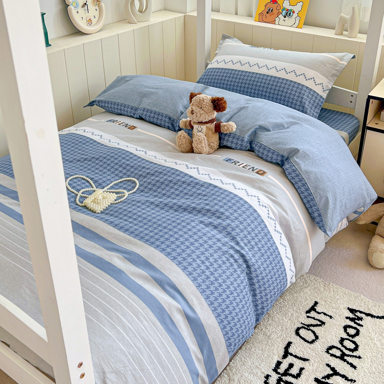 91家纺网 家纺一手货源 找家纺 （总）春雨家居 2025新款学生季全棉三件套（预留缩水）