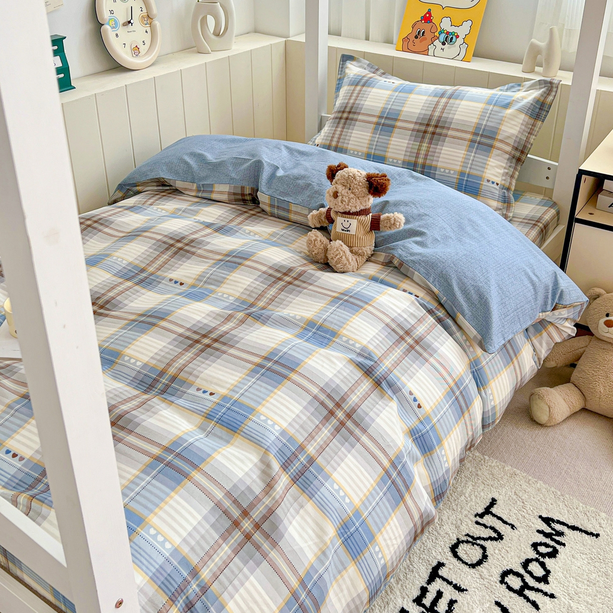 91家纺网 家纺一手货源 找家纺 （总）春雨家居 2025新款学生季全棉三件套（预留缩水）