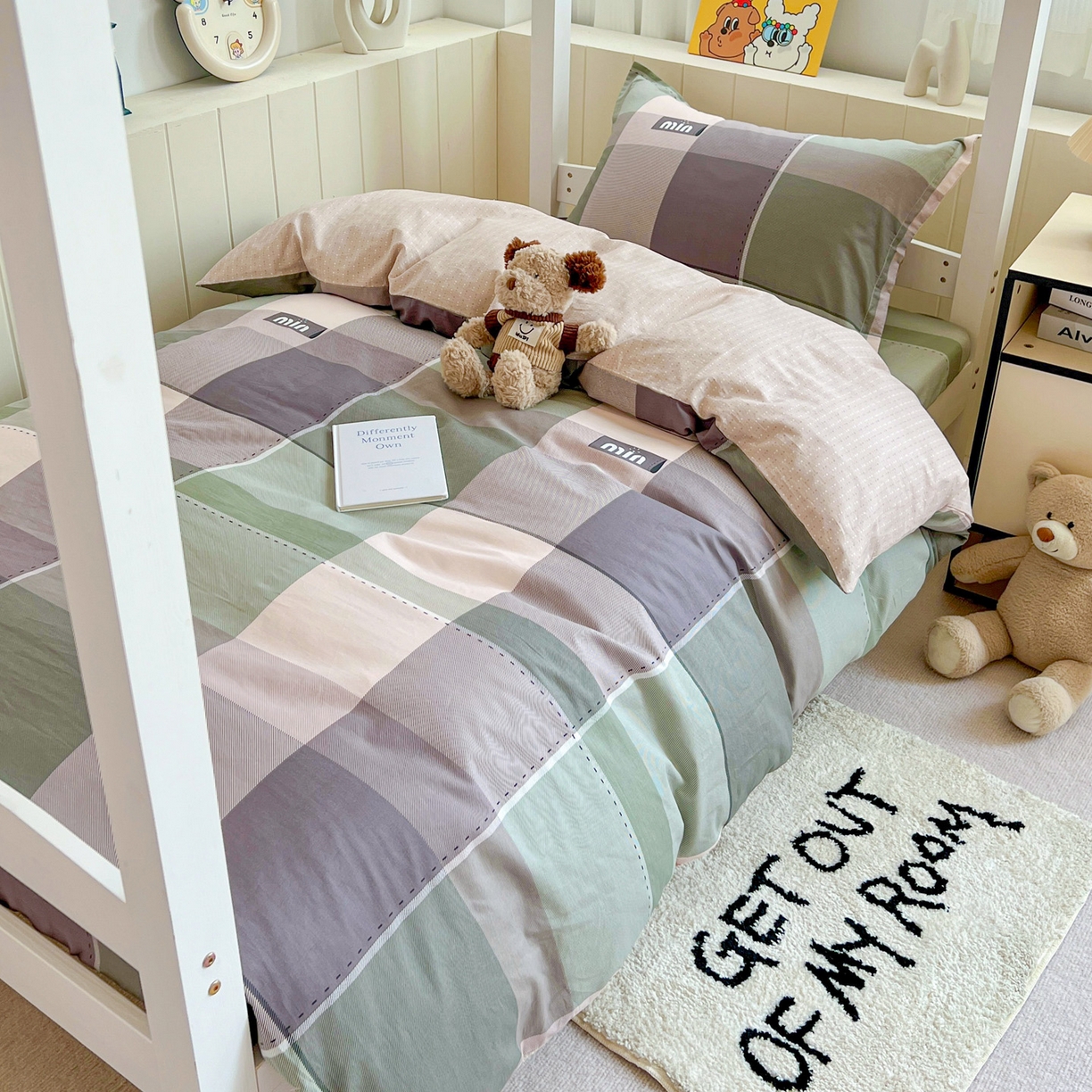 91家纺网 家纺一手货源 找家纺 春雨家居 2025新款学生季全棉三件套（预留缩水） 6.嘉宇格