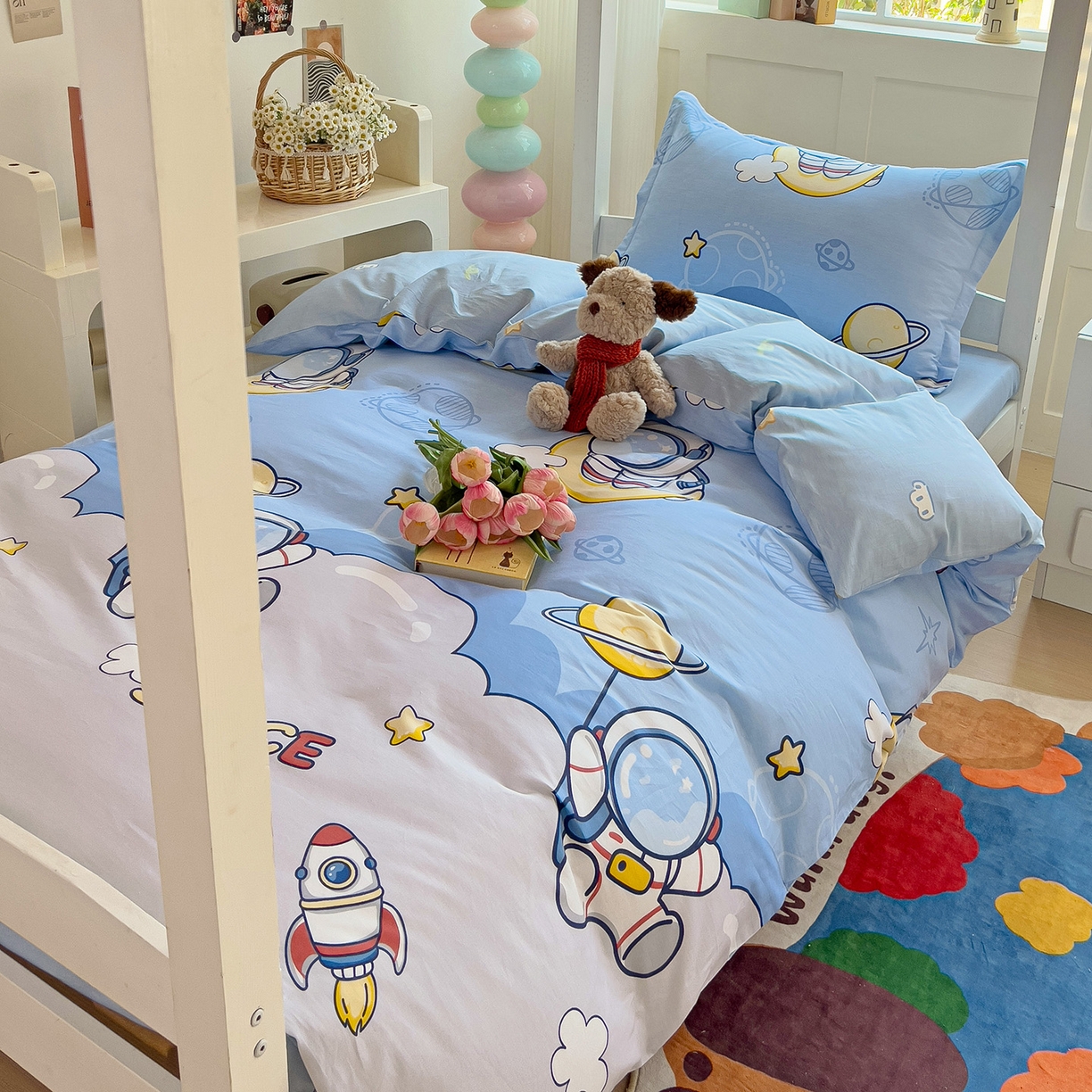 91家纺网 家纺一手货源 找家纺 依庭 2025新款全棉印花学生三件套宿舍三件套全棉三件套纯棉三件套 探索星球