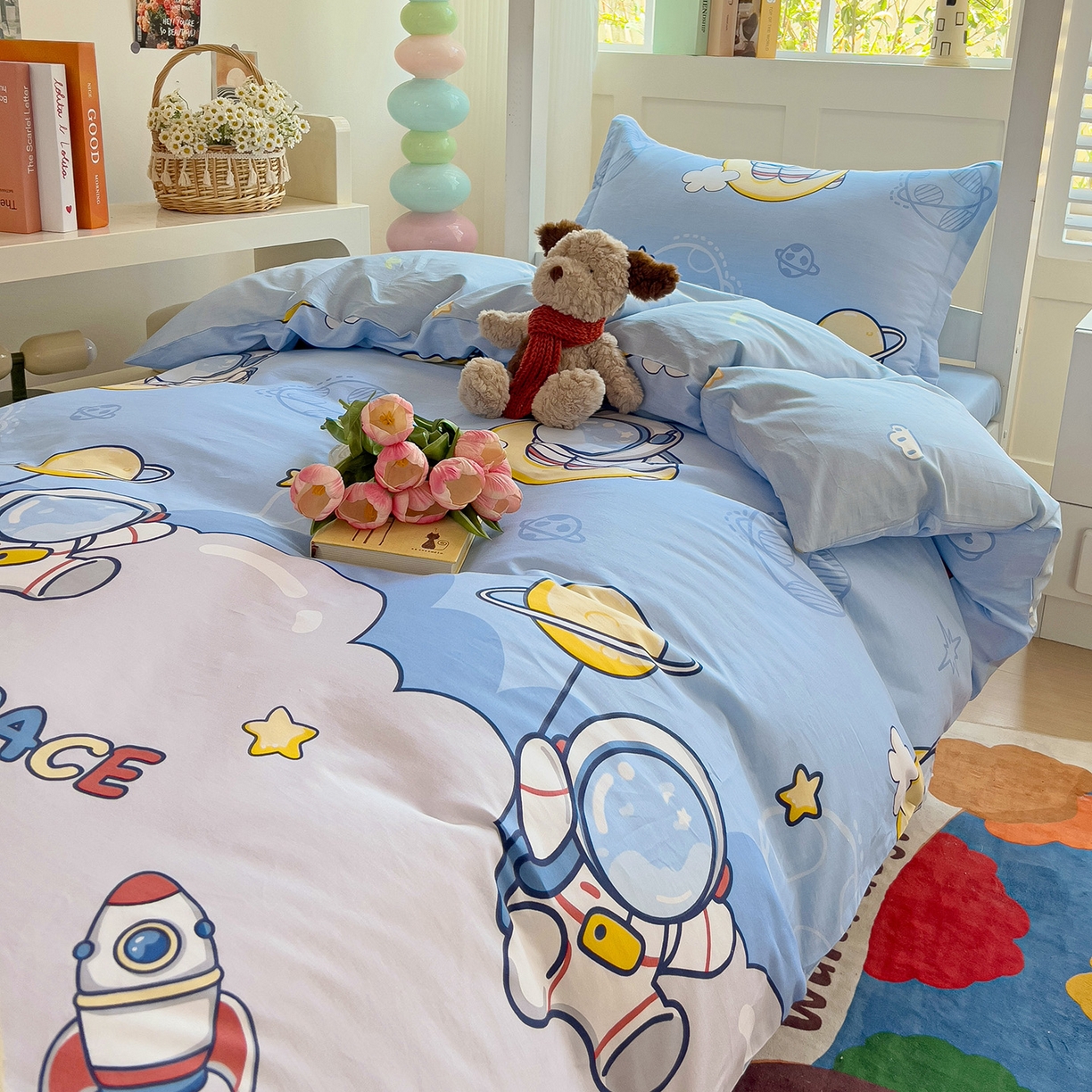 91家纺网 家纺一手货源 找家纺 依庭 2025新款全棉印花学生三件套宿舍三件套全棉三件套纯棉三件套 探索星球