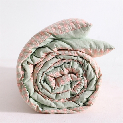 91家纺网 家纺一手货源 找家纺 翰轩家居 2025新款多规格全棉A类色织水洗棉活套可拆洗四季款大豆被 布兰卡