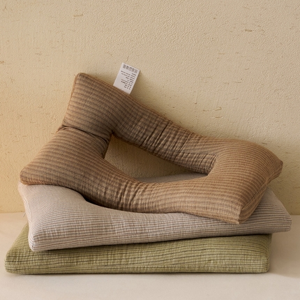 （总）乐可 2025新款4D条纹护耳枕枕头枕芯