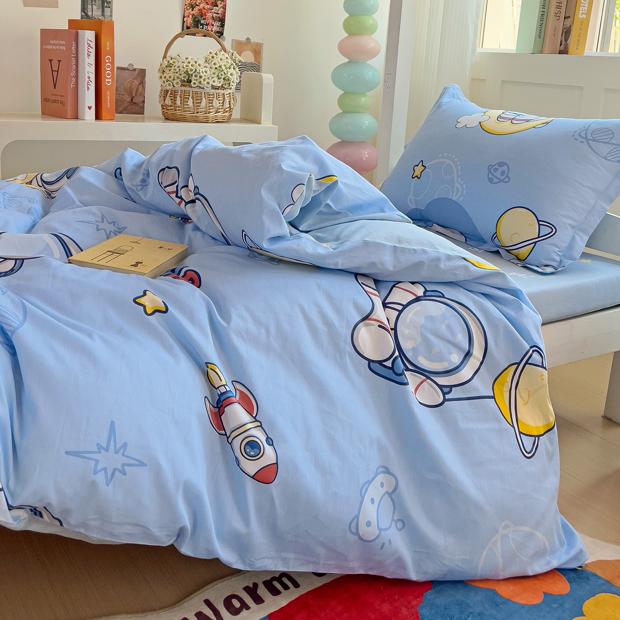 91家纺网 家纺一手货源 找家纺 依庭 2025新款全棉印花学生三件套宿舍三件套全棉三件套纯棉三件套 探索星球