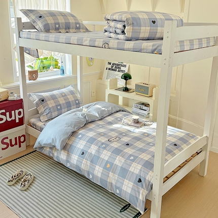 91家纺网 家纺一手货源 找家纺 （总）依庭 2025新款全棉印花学生三件套宿舍三件套全棉三件套纯棉三件套