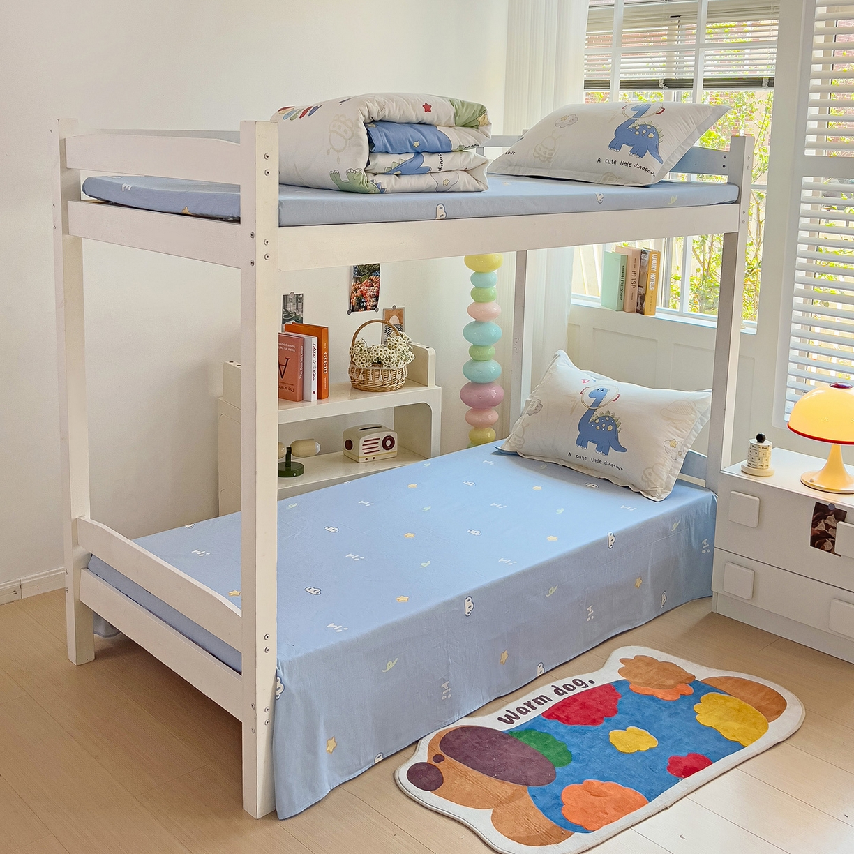 91家纺网 家纺一手货源 找家纺 依庭 2025新款全棉印花学生三件套宿舍三件套全棉三件套纯棉三件套 遨游太空