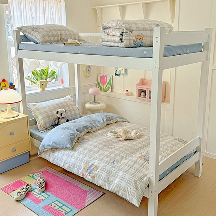 91家纺网 家纺一手货源 找家纺 （总）依庭 2025新款全棉印花学生三件套宿舍三件套全棉三件套纯棉三件套