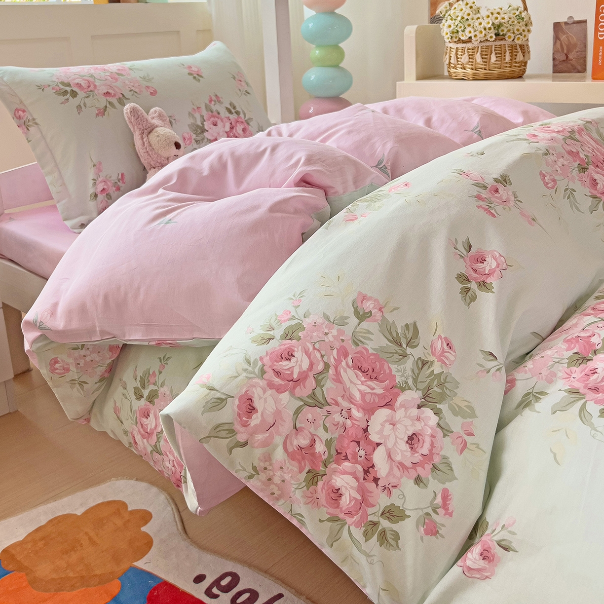 91家纺网 家纺一手货源 找家纺 依庭 2025新款全棉印花学生三件套宿舍三件套全棉三件套纯棉三件套 罗微