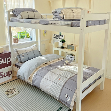 91家纺网 家纺一手货源 找家纺 （总）依庭 2025新款全棉印花学生三件套宿舍三件套全棉三件套纯棉三件套