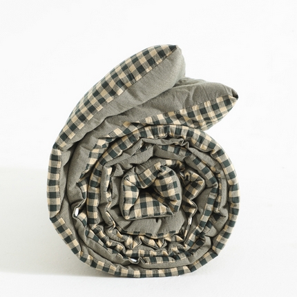 翰轩家居 2025新款多规格全棉A类色织水洗棉活套可拆洗四季款大豆被 格森