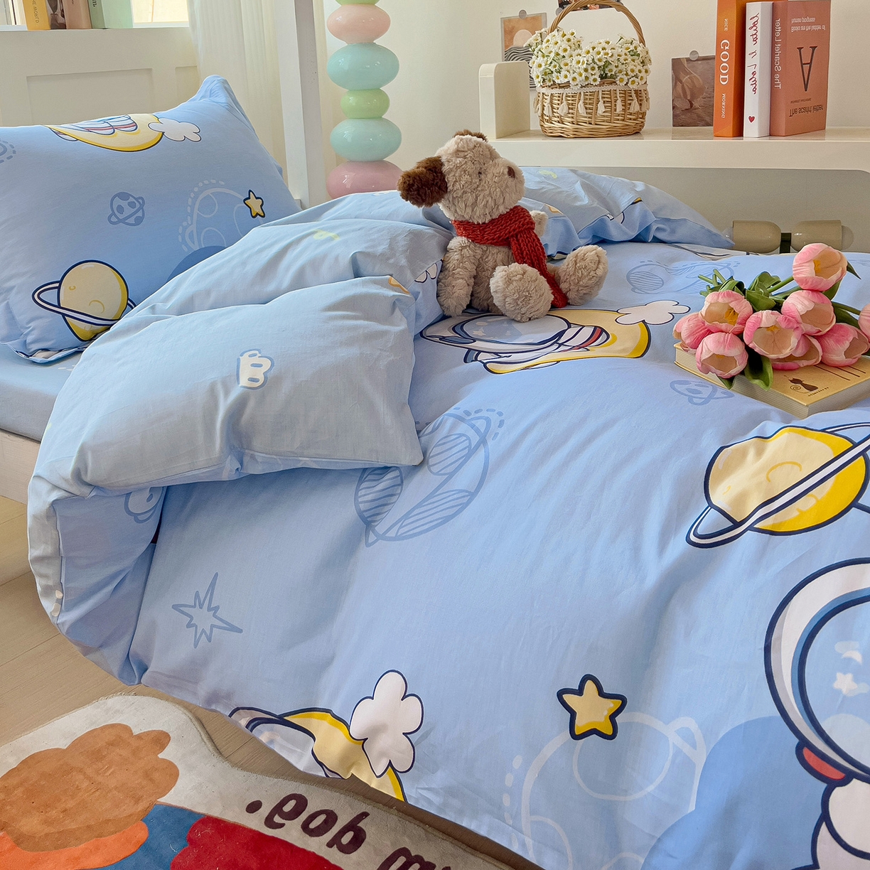 91家纺网 家纺一手货源 找家纺 依庭 2025新款全棉印花学生三件套宿舍三件套全棉三件套纯棉三件套 探索星球