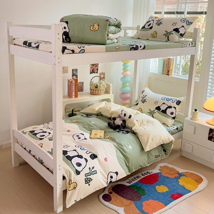 91家纺网 家纺一手货源 找家纺 （总）依庭 2025新款全棉印花学生三件套宿舍三件套全棉三件套纯棉三件套