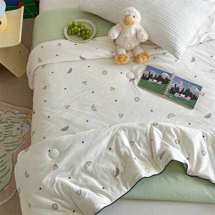 暖生活 2025新款双面可用绵绵冰双感夏被 小西瓜