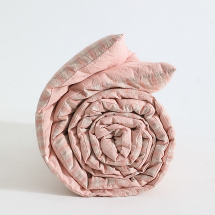 91家纺网 家纺一手货源 找家纺 翰轩家居 2025新款多规格全棉A类色织水洗棉活套可拆洗四季款大豆被 情书