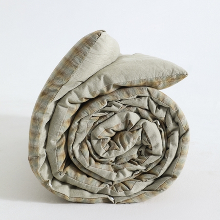 翰轩家居 2025新款多规格全棉A类色织水洗棉活套可拆洗四季款大豆被 威廉