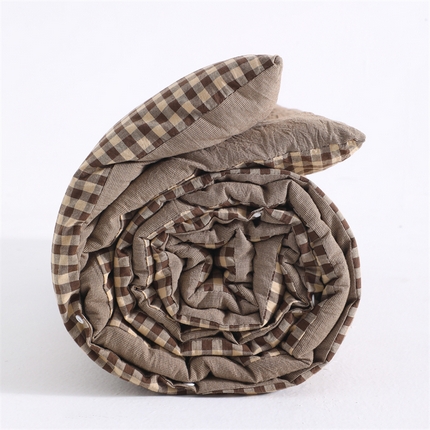 翰轩家居 2025新款多规格全棉A类色织水洗棉活套可拆洗四季款大豆被 格瑞塔