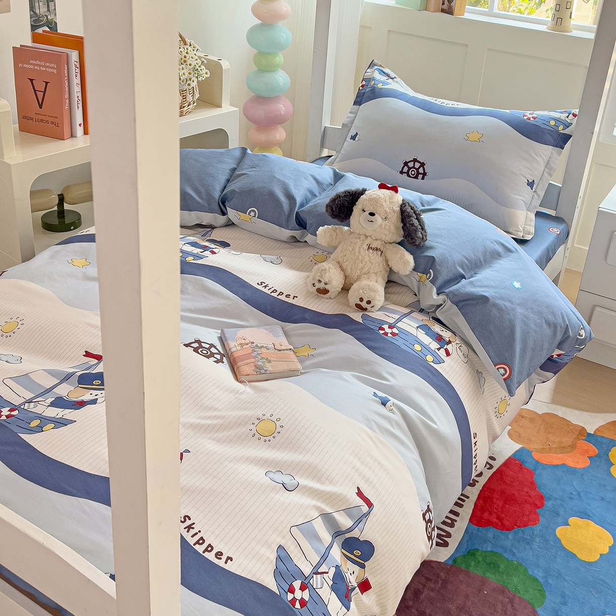 91家纺网 家纺一手货源 找家纺 依庭 2025新款全棉印花学生三件套宿舍三件套全棉三件套纯棉三件套 星夜号