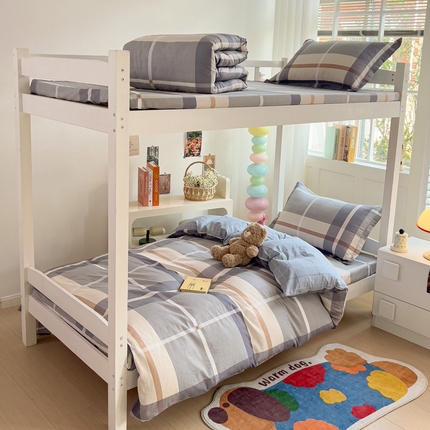 91家纺网 家纺一手货源 找家纺 （总）依庭 2025新款全棉印花学生三件套宿舍三件套全棉三件套纯棉三件套