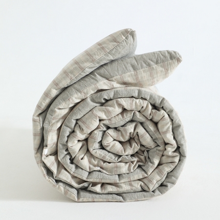 91家纺网 家纺一手货源 找家纺 翰轩家居 2025新款多规格全棉A类色织水洗棉活套可拆洗四季款大豆被 摩根