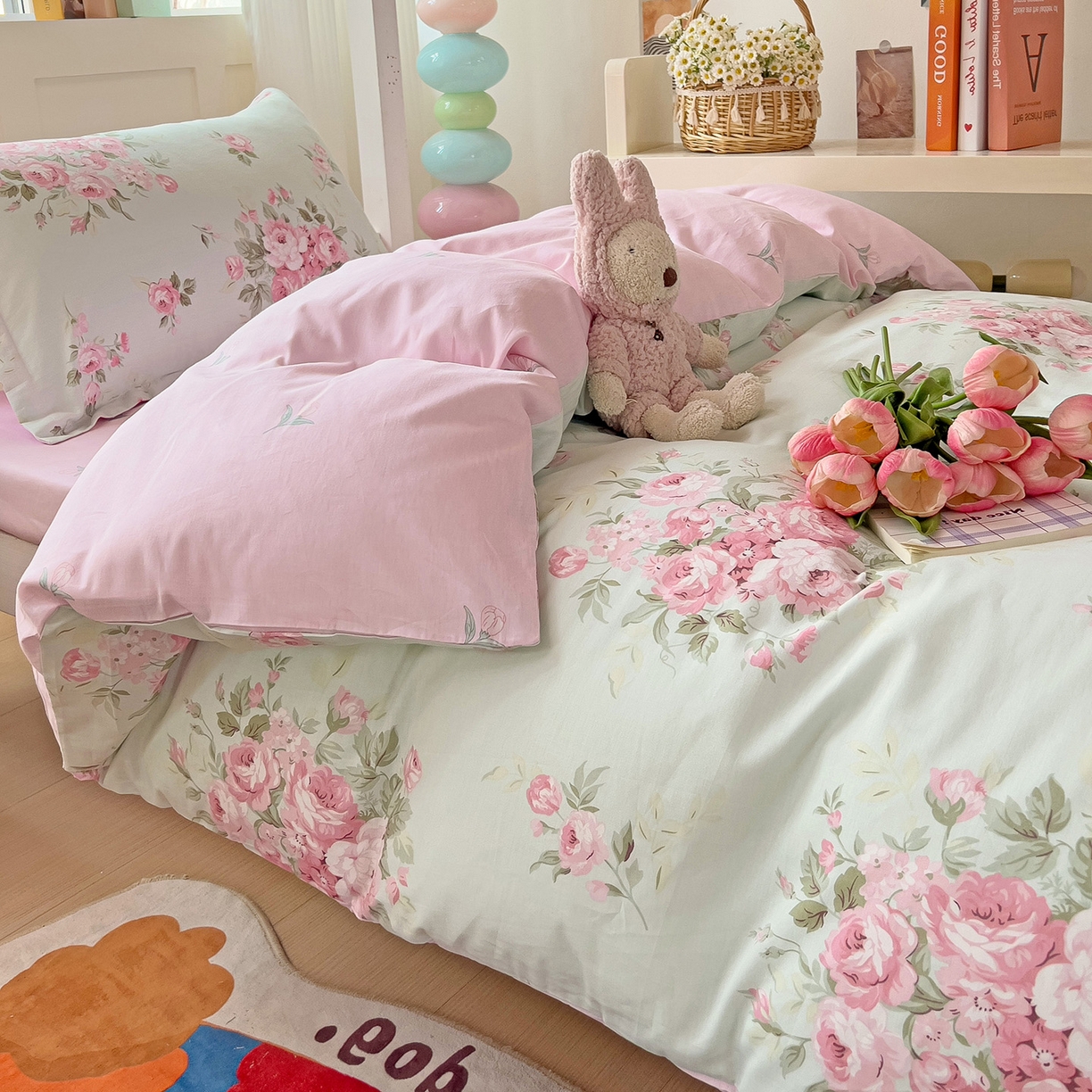 91家纺网 家纺一手货源 找家纺 依庭 2025新款全棉印花学生三件套宿舍三件套全棉三件套纯棉三件套 罗微