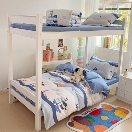 91家纺网 家纺一手货源 找家纺 （总）依庭 2025新款全棉印花学生三件套宿舍三件套全棉三件套纯棉三件套