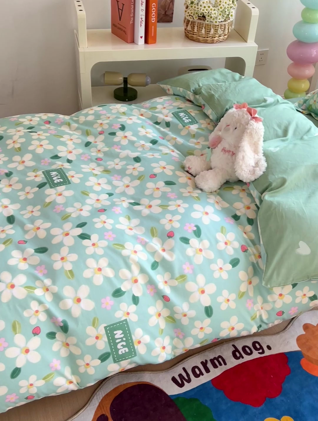 91家纺网 家纺一手货源 找家纺 依庭 2025新款全棉印花学生三件套宿舍三件套全棉三件套纯棉三件套 花满城