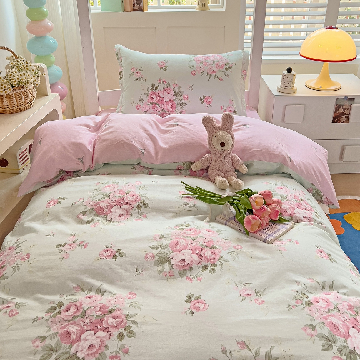 91家纺网 家纺一手货源 找家纺 依庭 2025新款全棉印花学生三件套宿舍三件套全棉三件套纯棉三件套 罗微