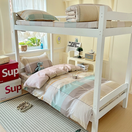 依庭 2025新款全棉印花学生三件套宿舍三件套全棉三件套纯棉三件套 阳光沙漠