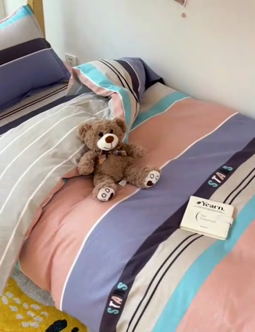 91家纺网 家纺一手货源 找家纺 依庭 2025新款全棉印花学生三件套宿舍三件套全棉三件套纯棉三件套 星空-玉