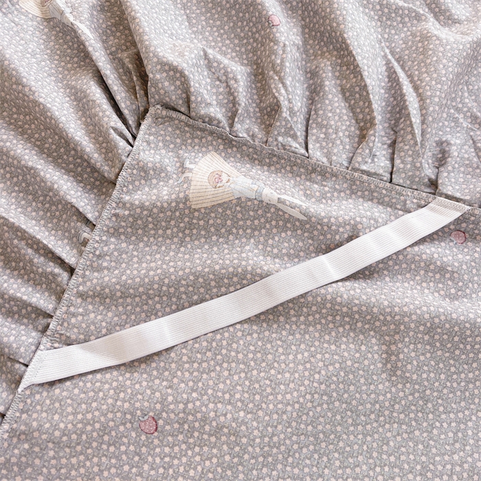 91家纺网 家纺一手货源 找家纺 缦彩 2025新款韩版公主风纯棉全棉床裙四件套 小萝莉